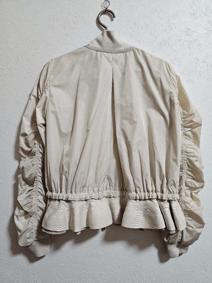モンクレール MONCLER フリルジャケット ブルゾン サイズ0