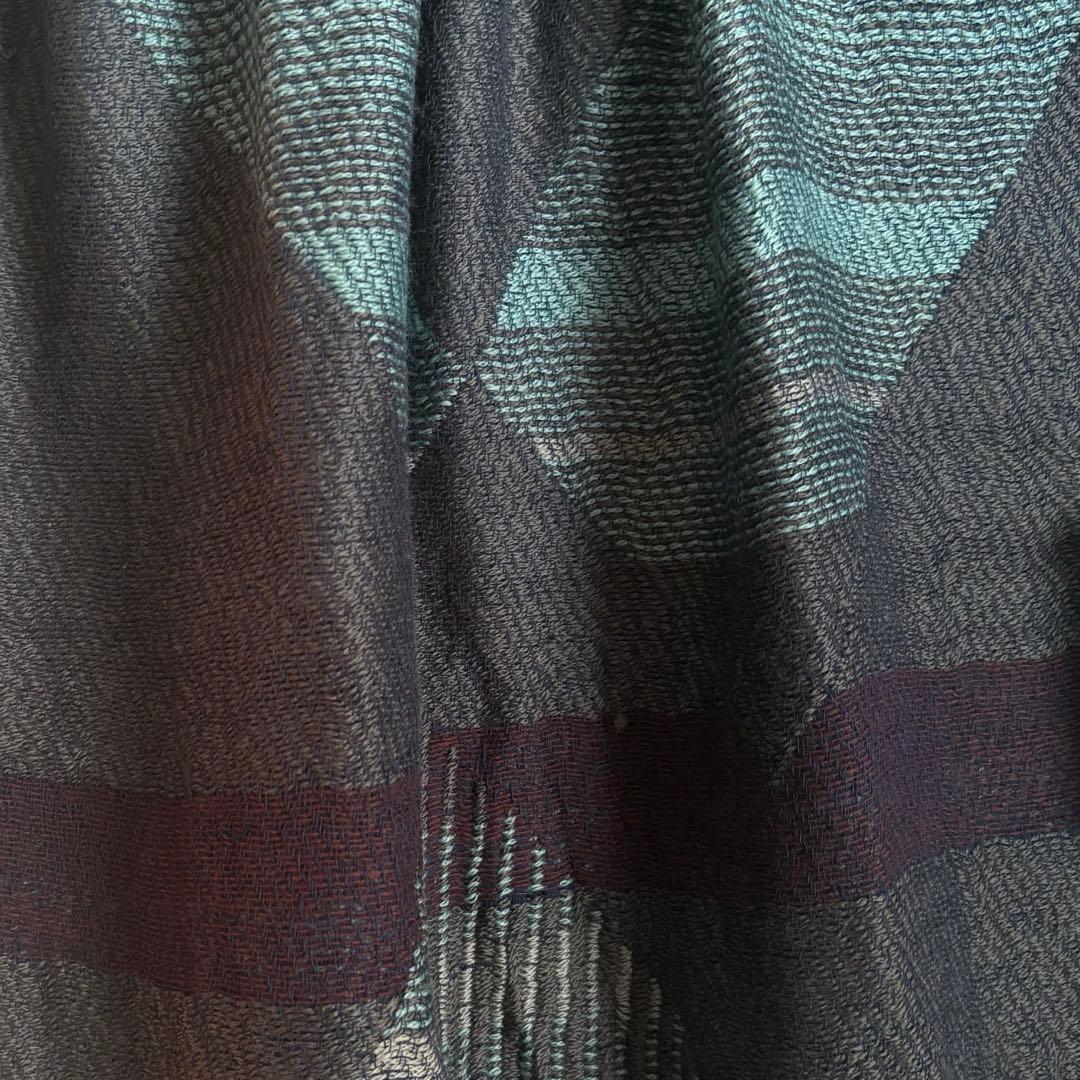 ＊新品＊タマキニイメ JQ shawl MIDDLE①エメラルドグリーン系