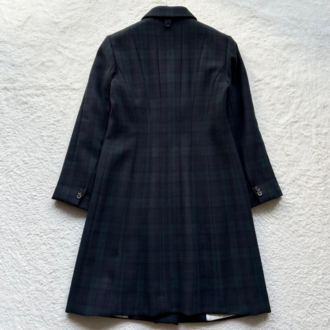 【美品】ブルックスブラザーズブラックフリース　チェスターコート　ブラックウォッチ