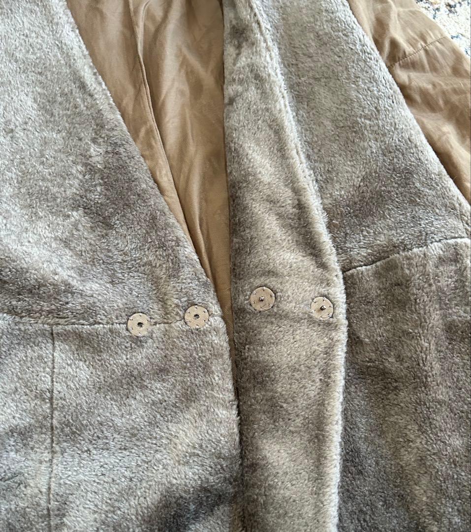 定価3.7万 TOMORROWLAND MACPHEE プードルノーカラーコート