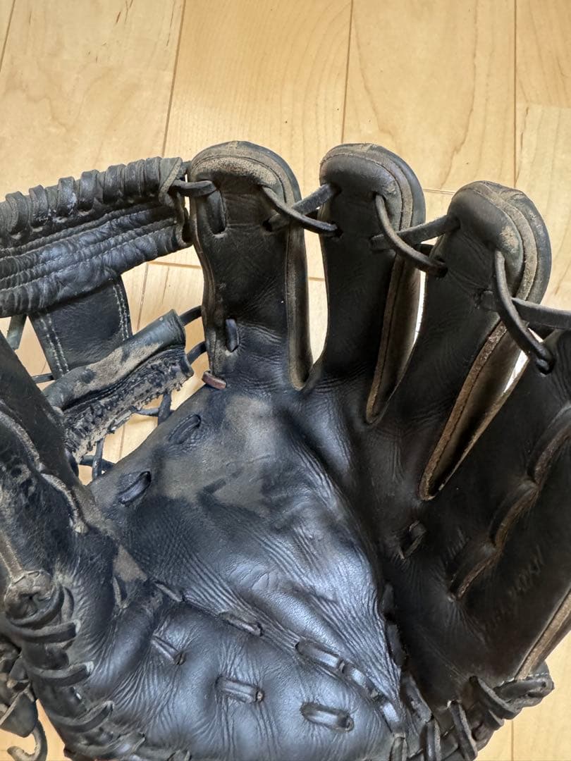 硬式野球グローブ 黒 ミズノプロ