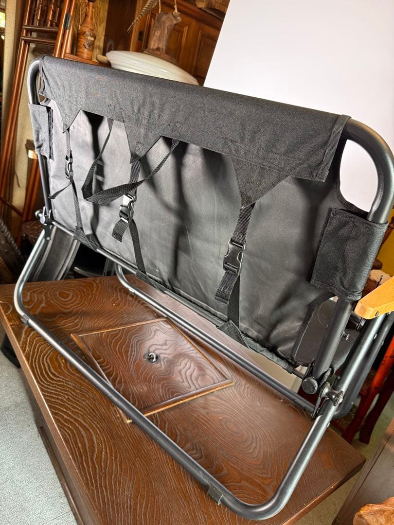 DOD グッドラックソファ ブラック 2人掛け 折りたたみチェア キャンプ