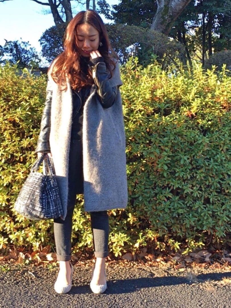 極美品 カタログ掲載 あったか アルパカ ポンチョ 45rpm