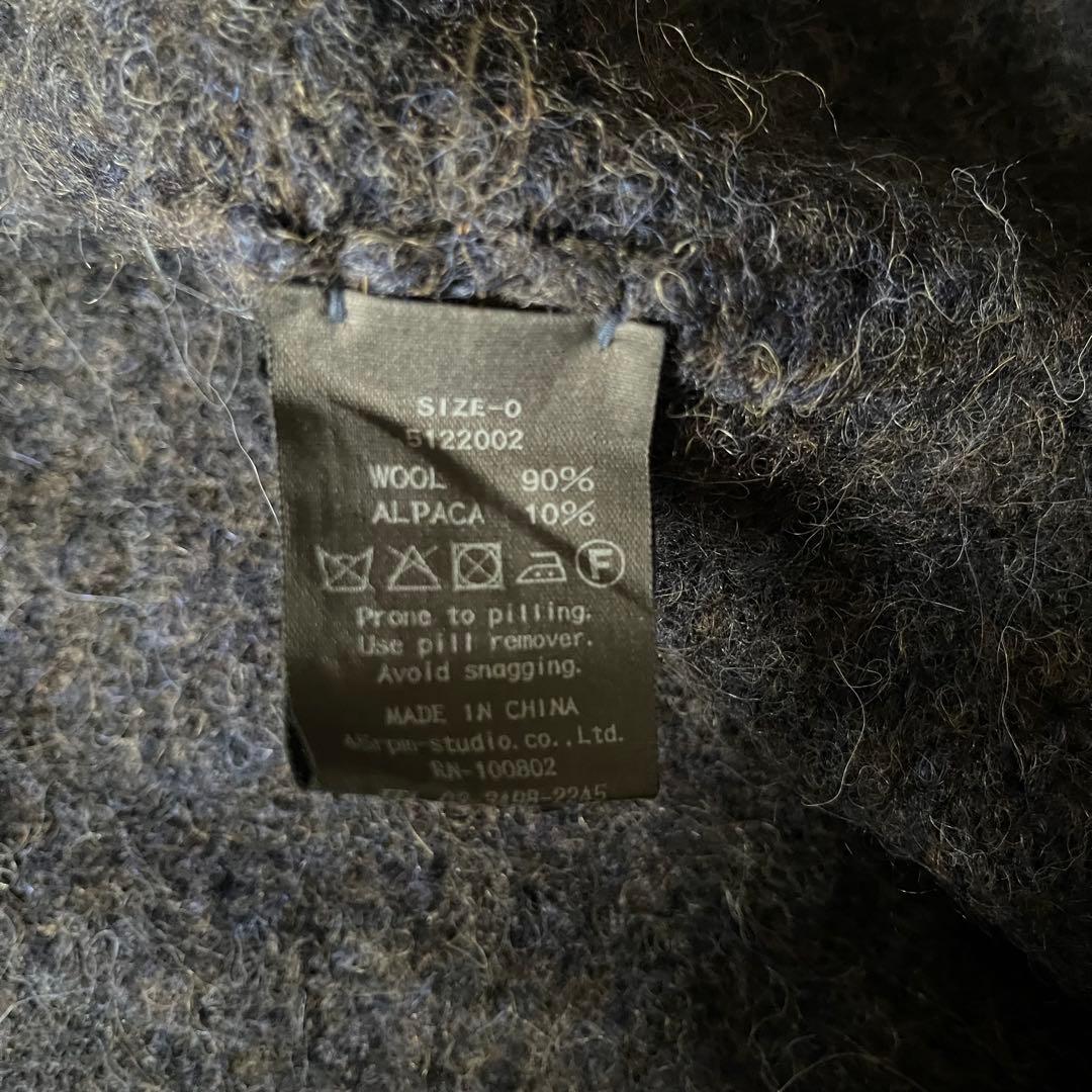 極美品 カタログ掲載 あったか アルパカ ポンチョ 45rpm