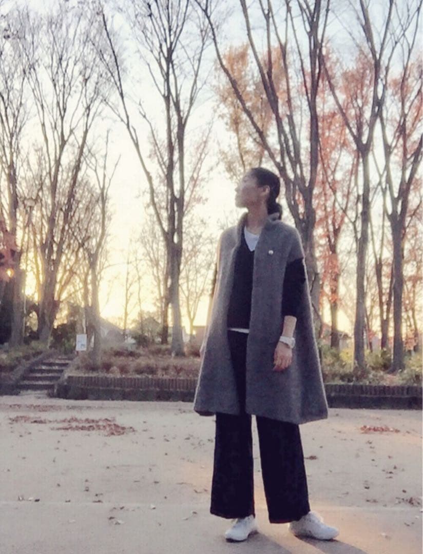 極美品 カタログ掲載 あったか アルパカ ポンチョ 45rpm