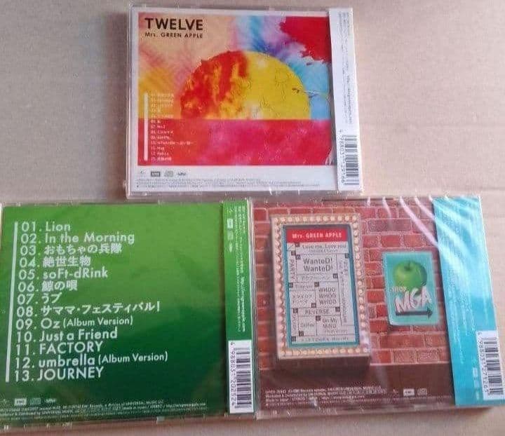 新品未開封 Mrs.GREEN APPLE CD 3作品