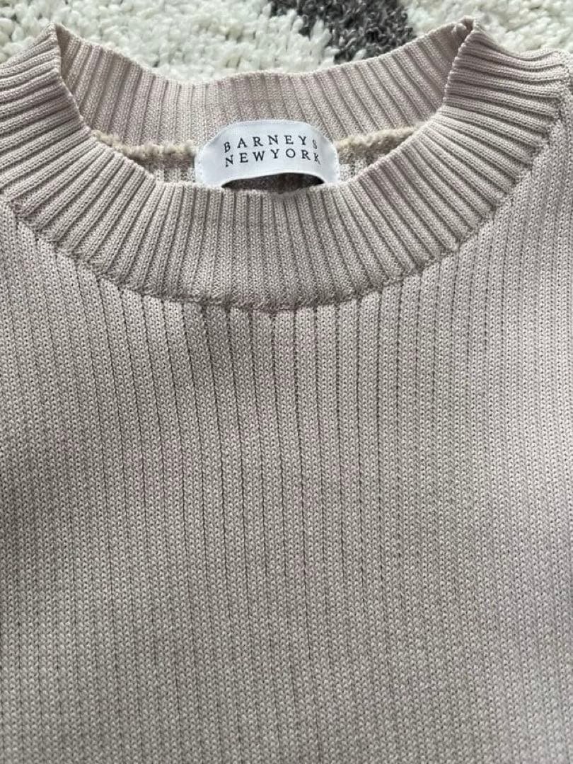 BARNEYS NEW YORK ニットワンピース　Aライン　フレア　半袖