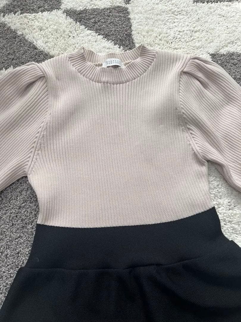 BARNEYS NEW YORK ニットワンピース　Aライン　フレア　半袖