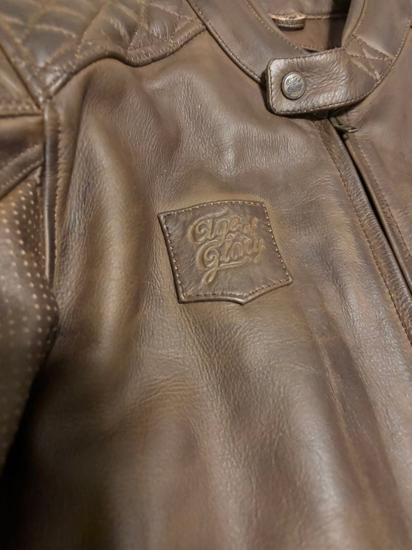 最終値下げ エイジオブグローリー 【ローグ ビンテージ ブラウン 】レザー M