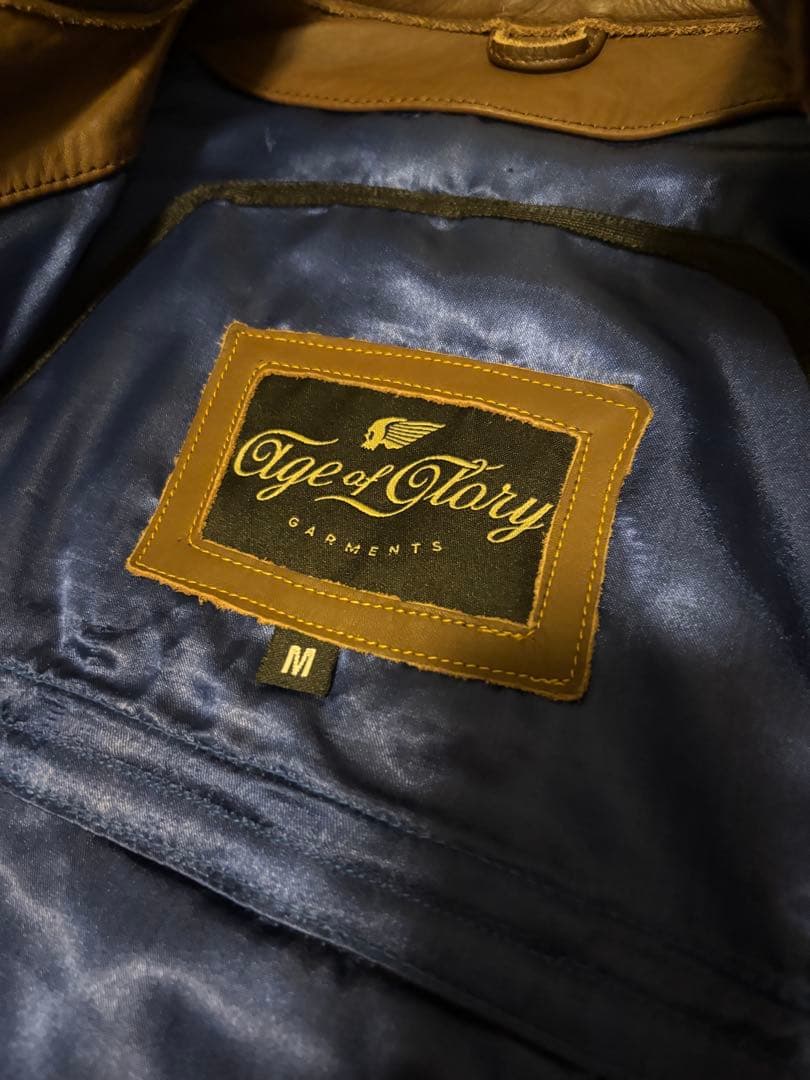 最終値下げ エイジオブグローリー 【ローグ ビンテージ ブラウン 】レザー M