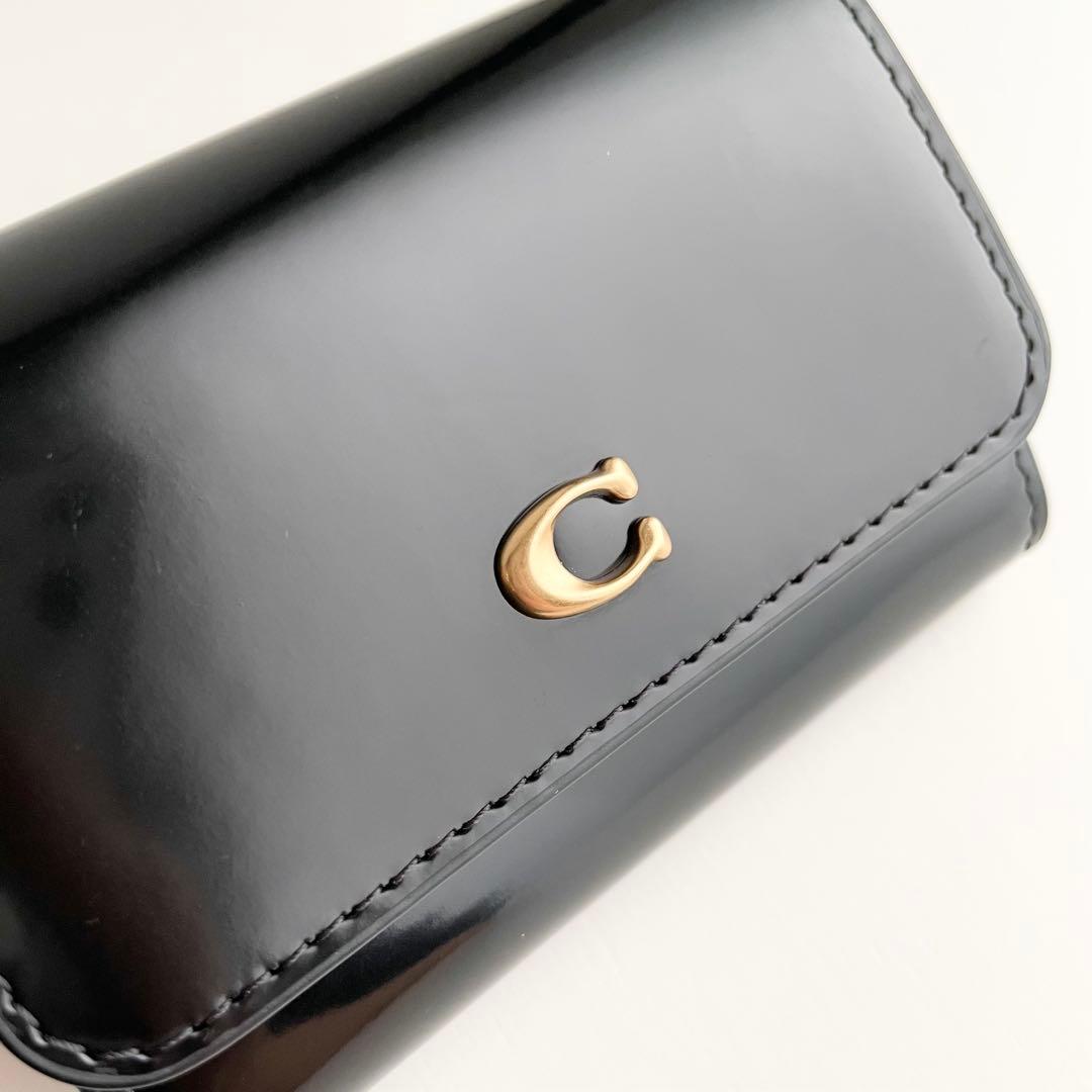 コーチ COACH エッセンシャル カードケース チャーム レザー 新品
