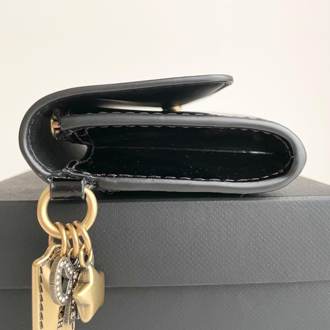 コーチ COACH エッセンシャル カードケース チャーム レザー 新品