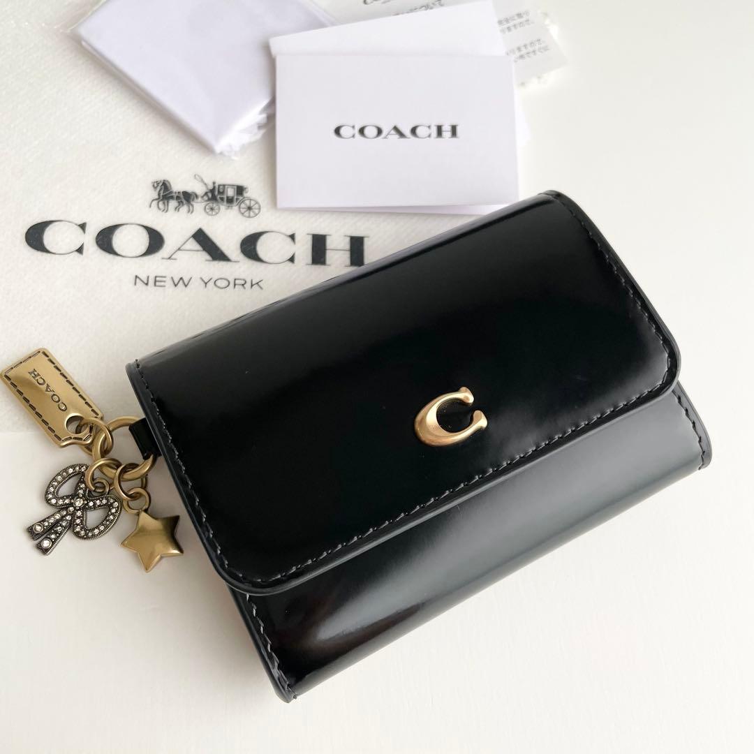 コーチ COACH エッセンシャル カードケース チャーム レザー 新品