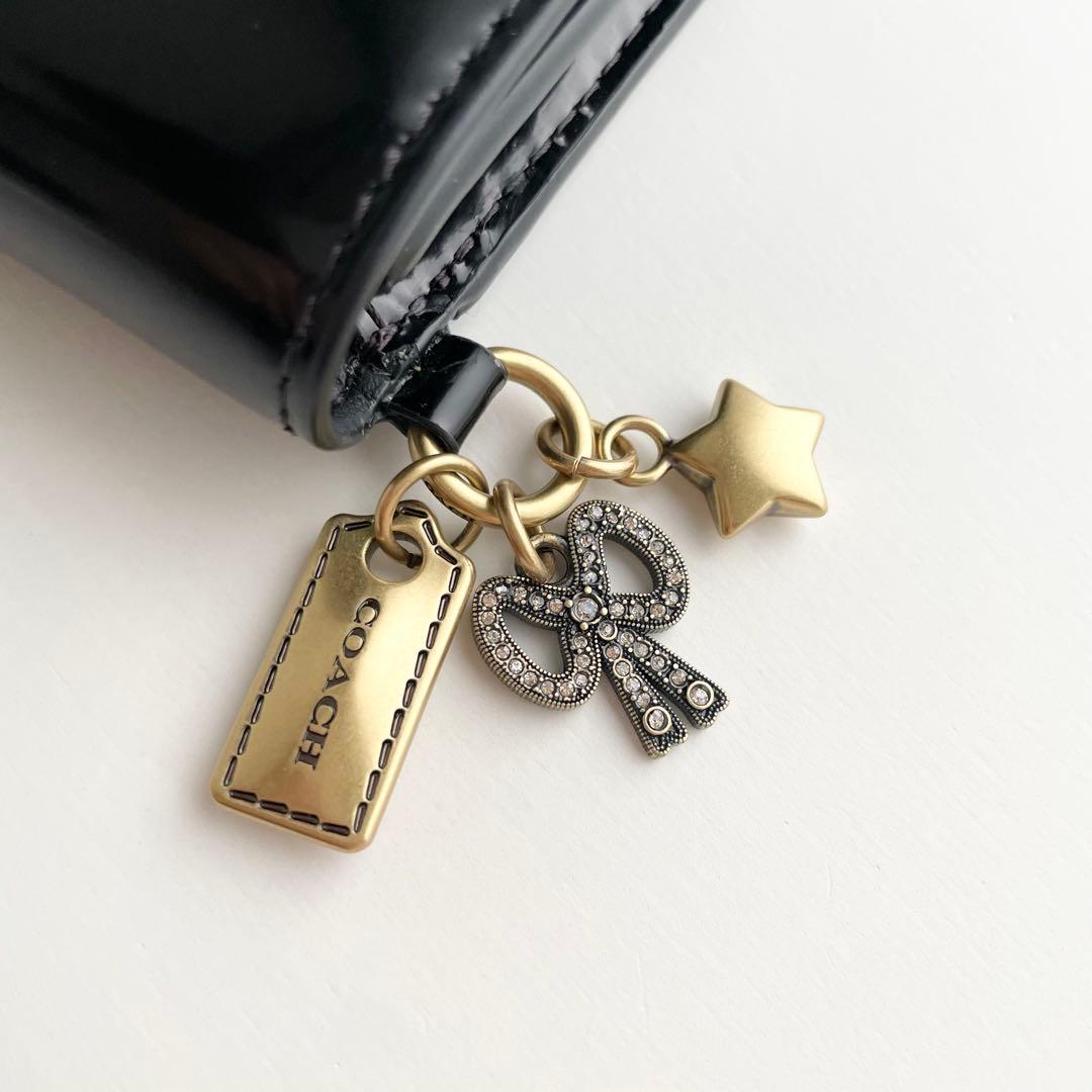 コーチ COACH エッセンシャル カードケース チャーム レザー 新品