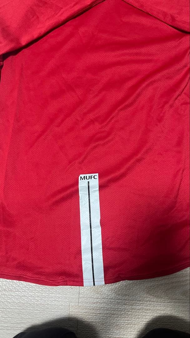 【希少品】マンチェスターユナイテッド2007〜2009年版長袖ユニフォーム　L