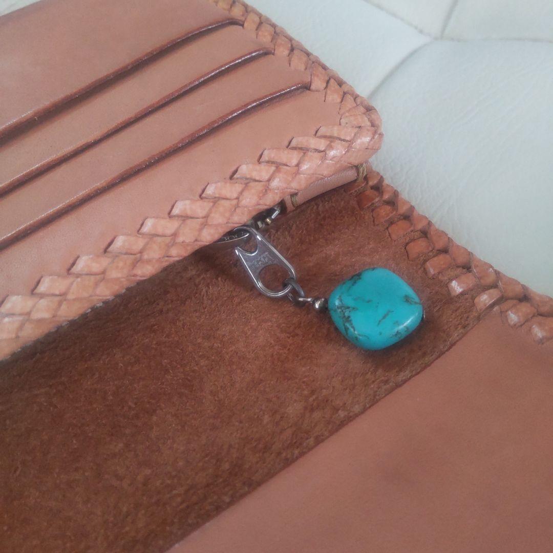 SAAD・ターコイズ925コンチョ サドルレザーウォレット（カスタム）