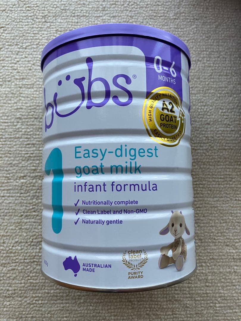 bubs Easy-digest goat milk 800g×2缶