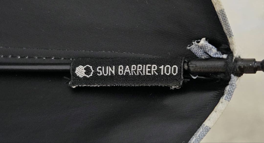 フォロー割　SUNBARRIER100　サンバリア　ストライプ　折りたたみ　傘