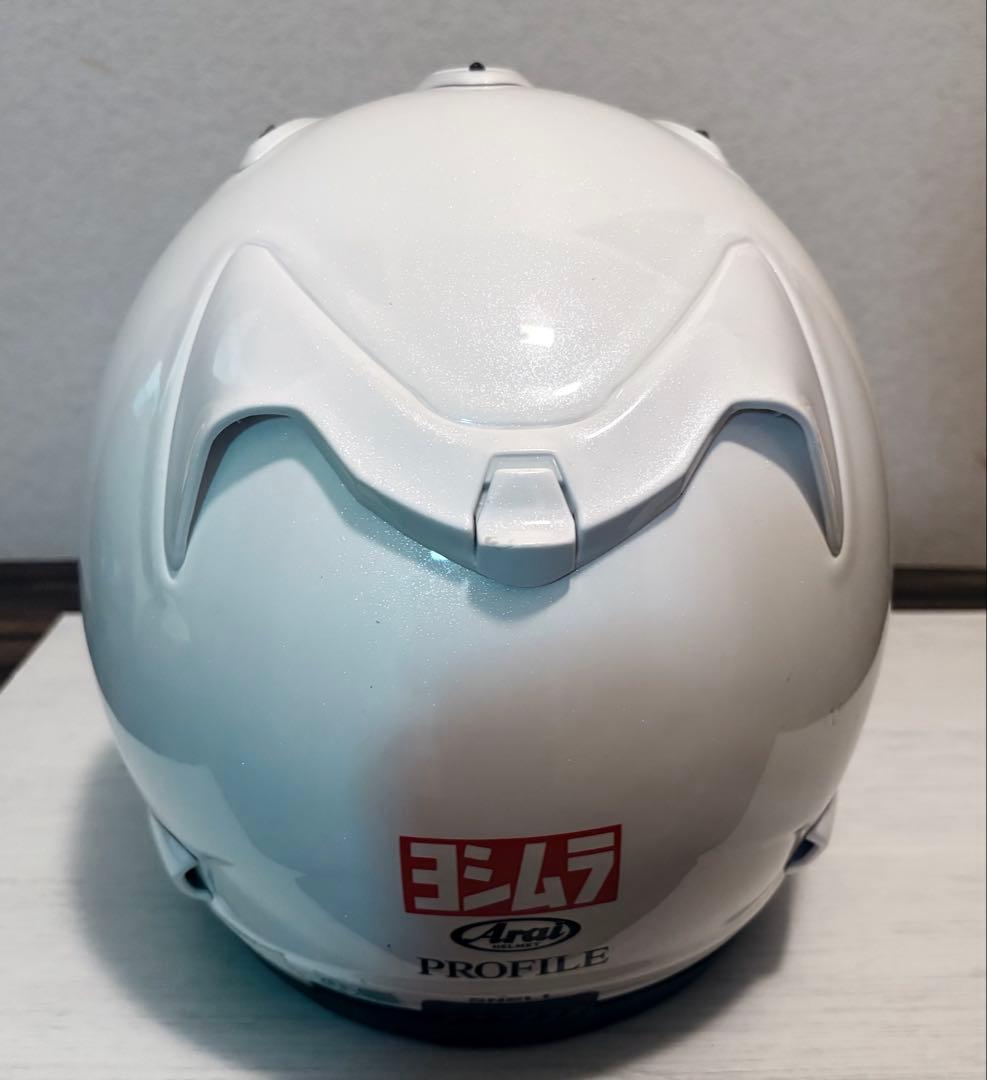 【USED】 Arai ヘルメット PROFILE グラスホワイトサイズM