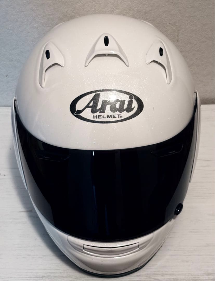 【USED】 Arai ヘルメット PROFILE グラスホワイトサイズM