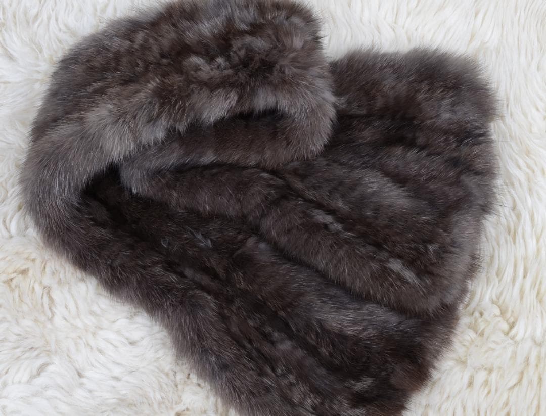 ◆新品限定◆上質なセーブル 編み込みマフラー/毛皮リアルファー セーブルファー