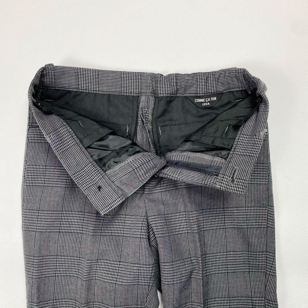 美品✨コムサイズム 120 フォーマルスーツ 豪華4点 グレンチェック 入学式