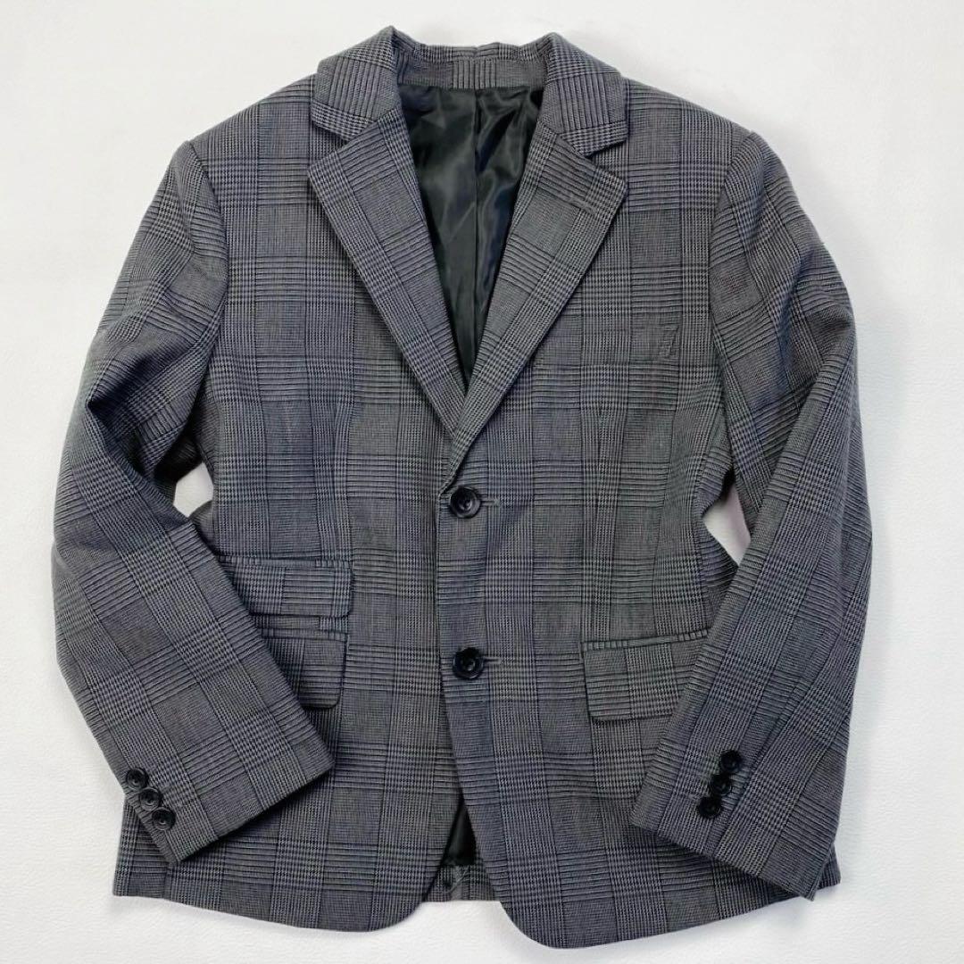 美品✨コムサイズム 120 フォーマルスーツ 豪華4点 グレンチェック 入学式