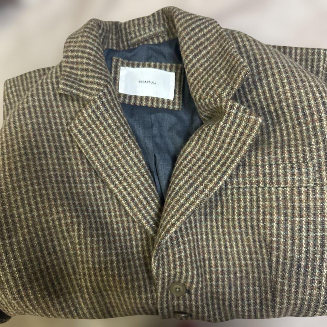 TODAYFUL ウール100%チェックジャケット