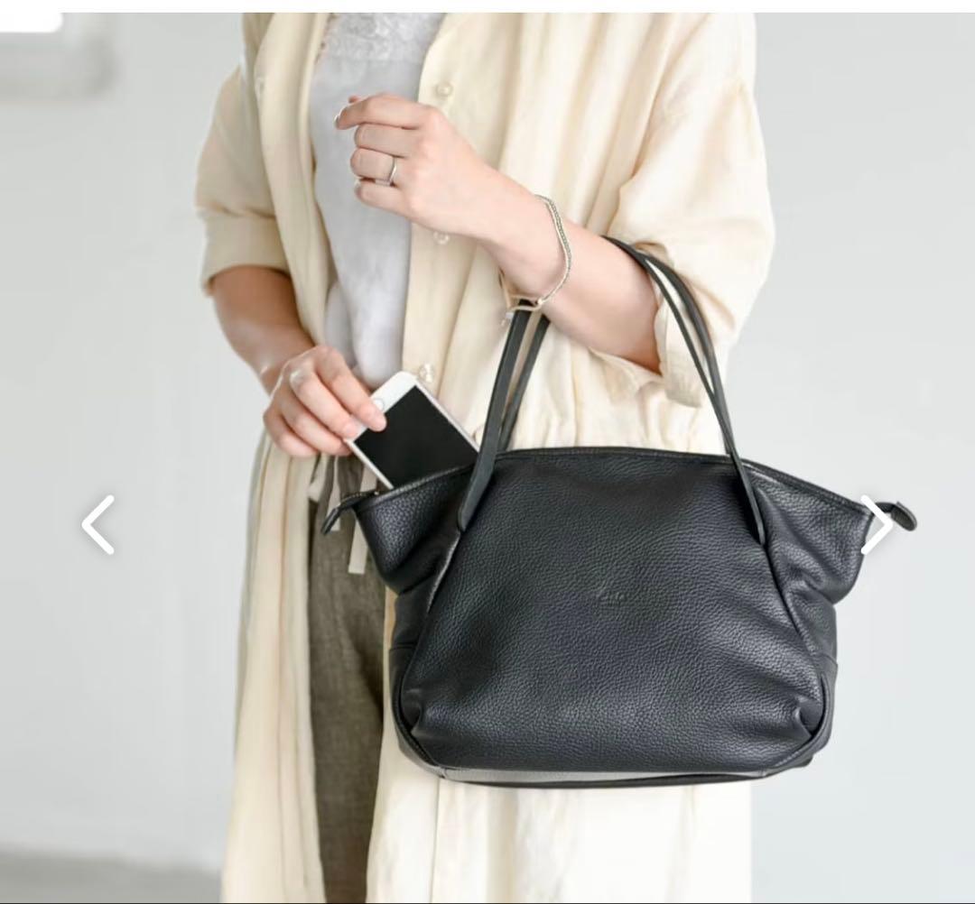 アンサ　レザーバッグトートミニ　北欧暮らしの道具店