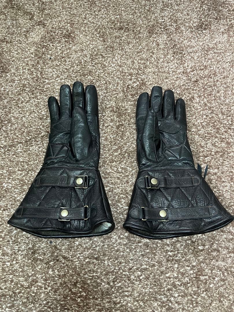 POWWOWパウワウ高性能 オイルレザー製 防寒仕様 ガントレット Ｌ