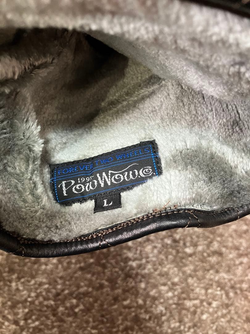 POWWOWパウワウ高性能 オイルレザー製 防寒仕様 ガントレット Ｌ