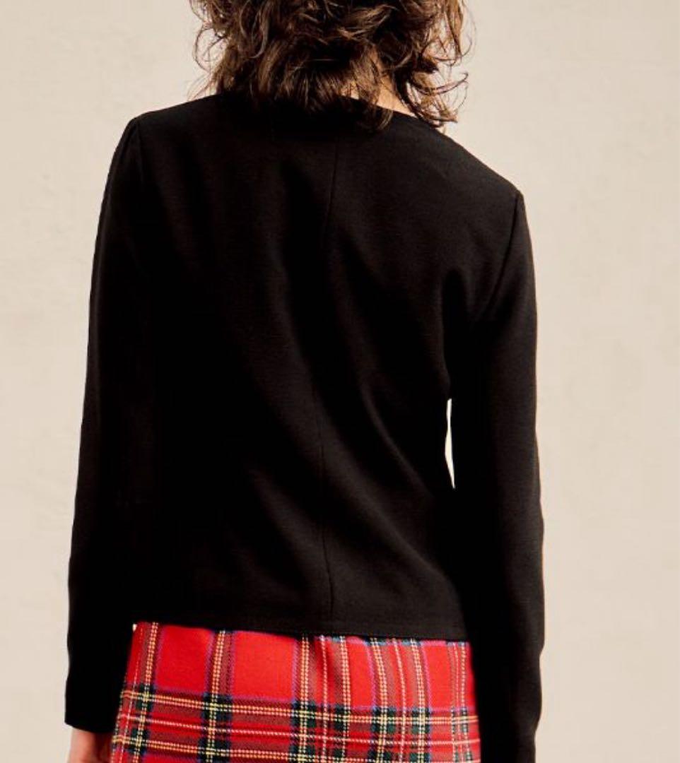 【JENNE】パールボタンノーカラージャケット