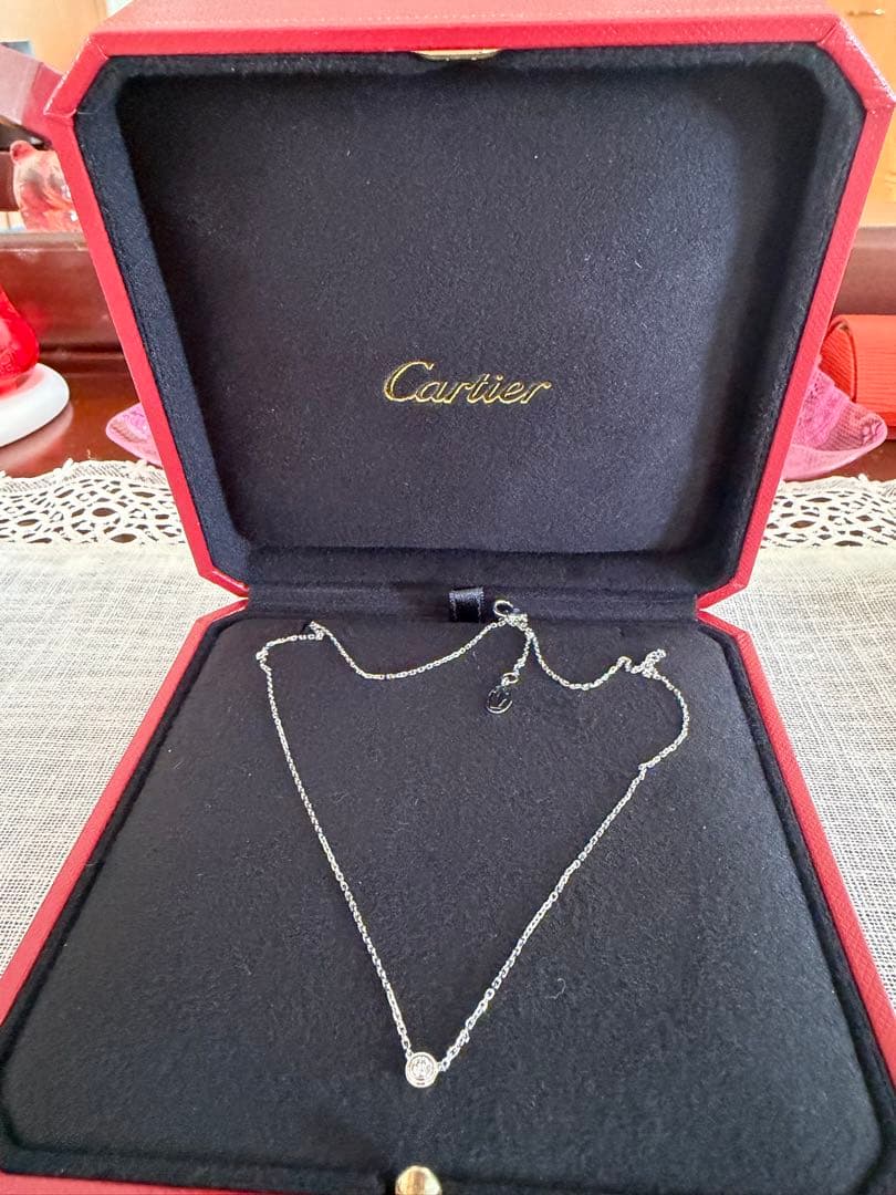 未使用⭐︎Cartier ダムールネックレス　スモール　ホワイトゴールド　上品