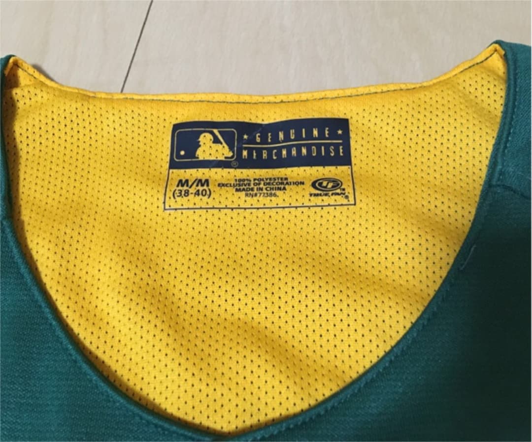 新品未使用タグ付き！TRUE FAN製⭐︎MLB アスレチックス⭐︎ユニホーム