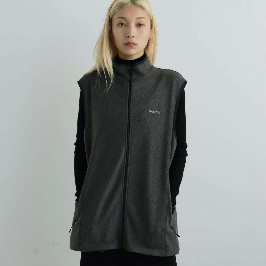 新品　anuke アンヌーク　Fleece Zip Vest ベスト