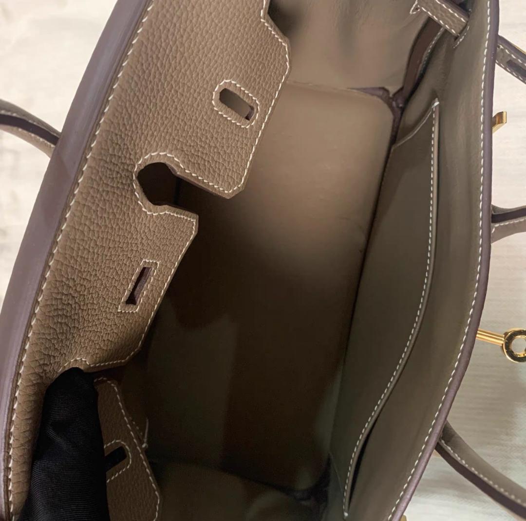 HERMES バーキン 30 ハンドバッグ エトゥープ