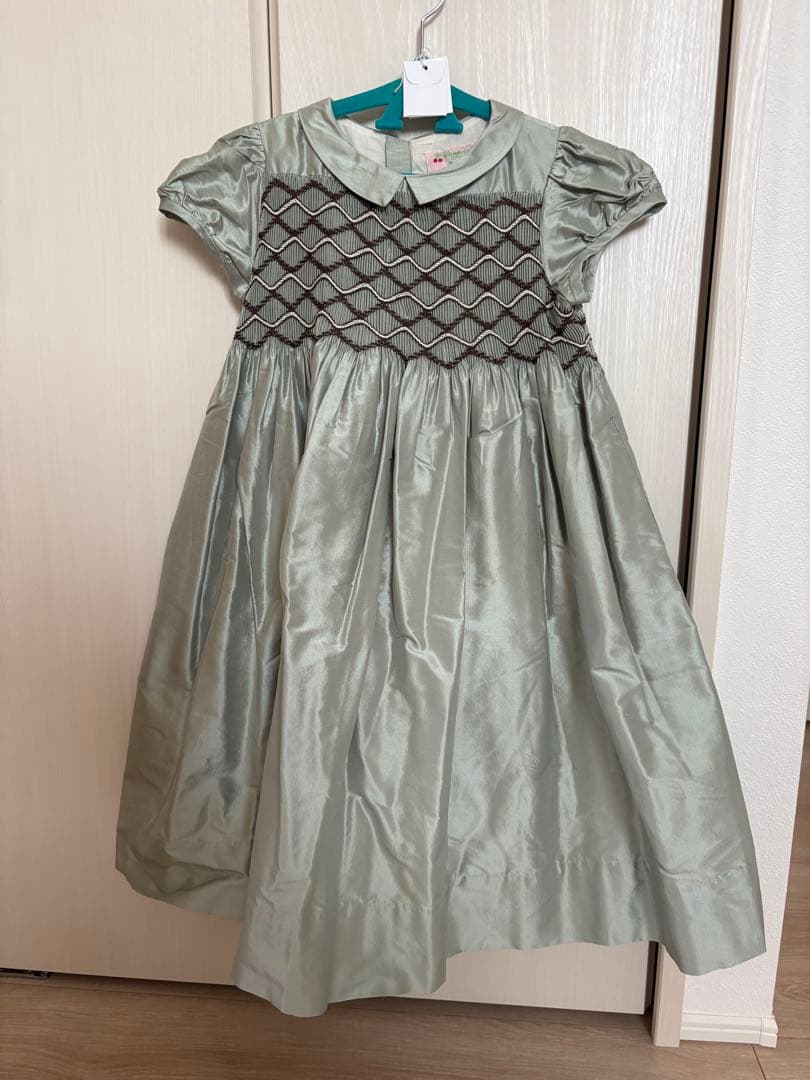 ボンポワン　2021aw スモッキングドレス8A