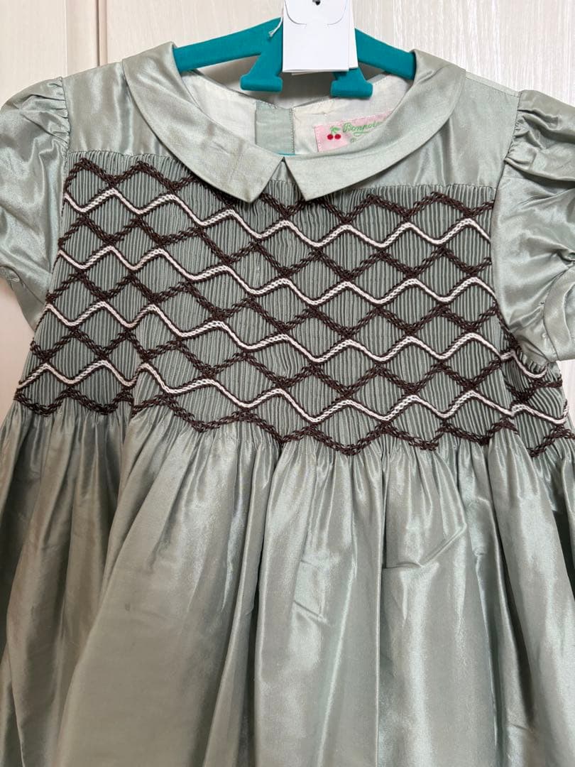 ボンポワン　2021aw スモッキングドレス8A