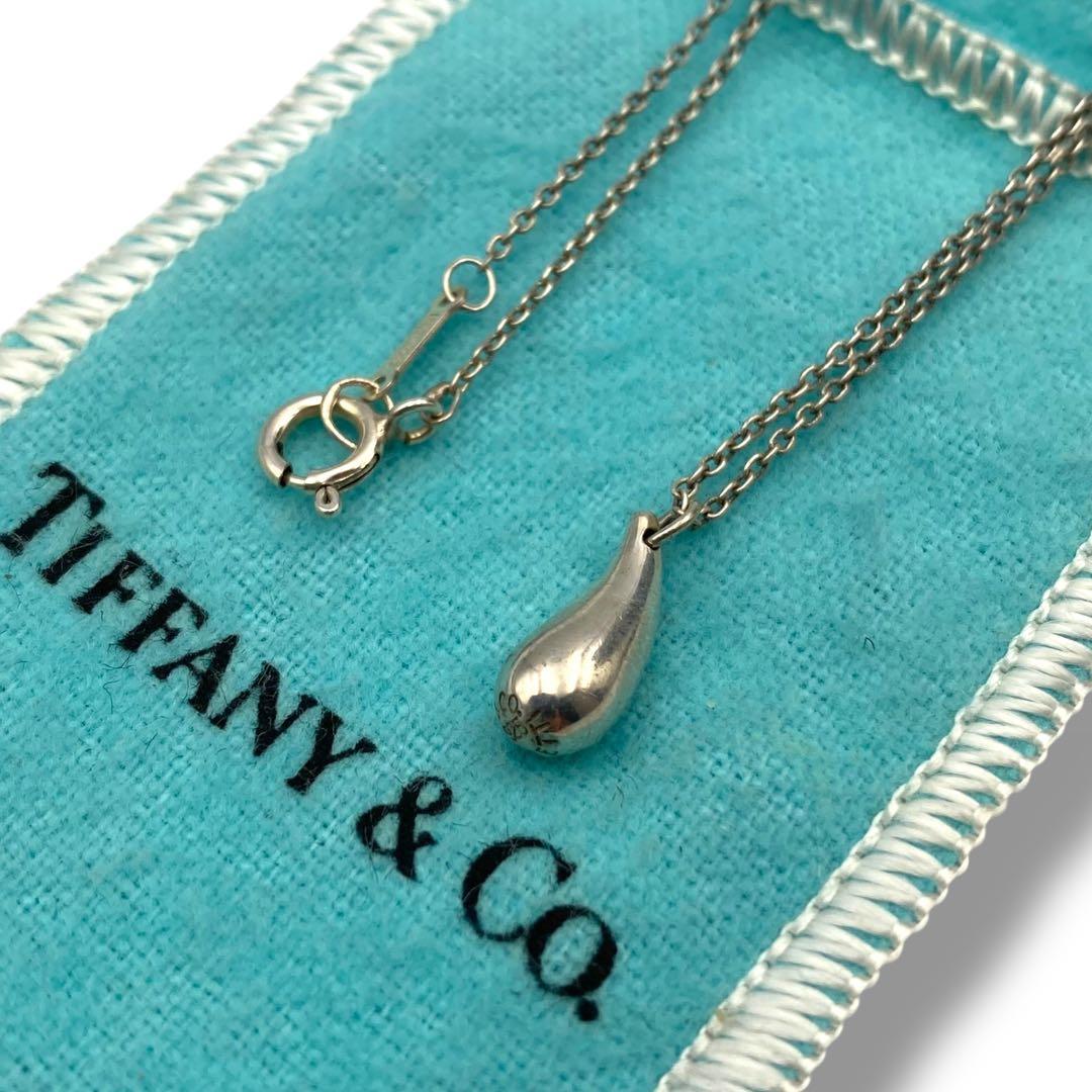 極美品 TIFFANY オールドティファニー ネックレス ティアドロップ 925