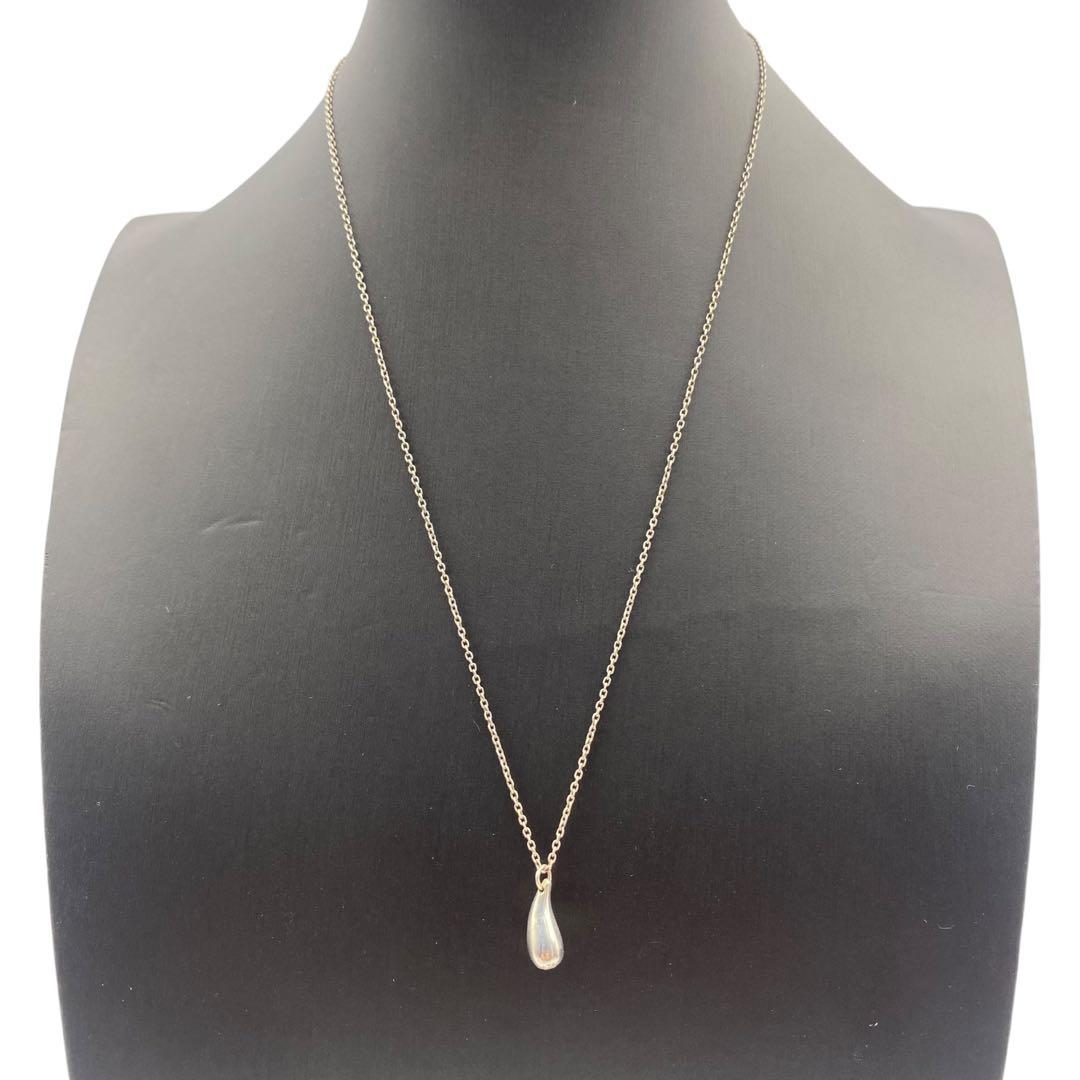 極美品 TIFFANY オールドティファニー ネックレス ティアドロップ 925