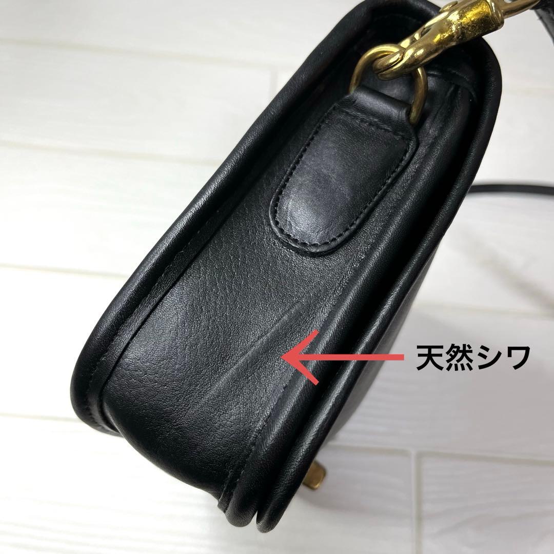 ✨極美品✨☘️COACH☘️✨ショルダーバッグ✨グラブタンレザー✨USA製✨ブラック