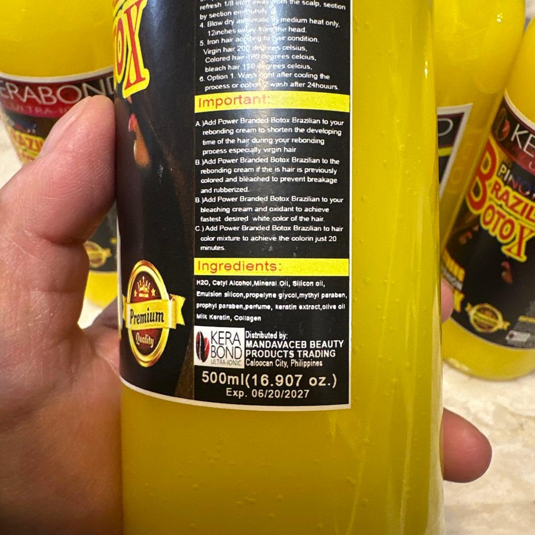 スタイリング剤 KERABOND Pinoy BrazilianBotox 500ml 5set