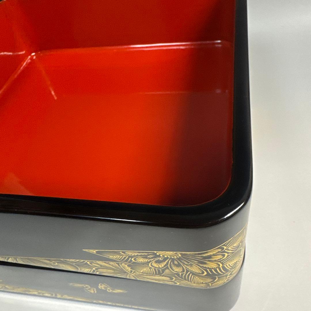 輪島塗 沈金蒔絵 重箱 二組