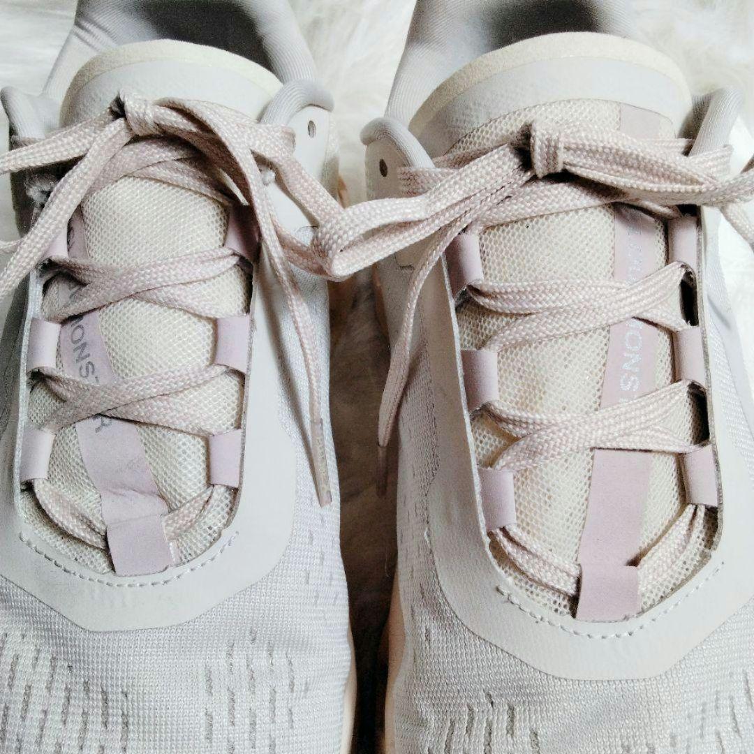 On オン クラウドモンスター スニーカー メッシュ 厚底 ピンクベージュ