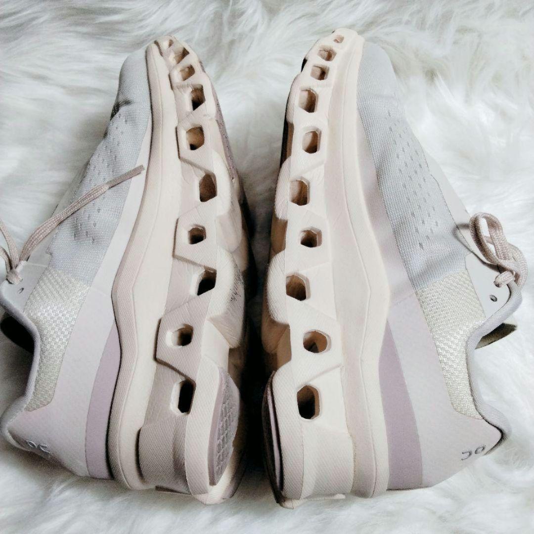 On オン クラウドモンスター スニーカー メッシュ 厚底 ピンクベージュ