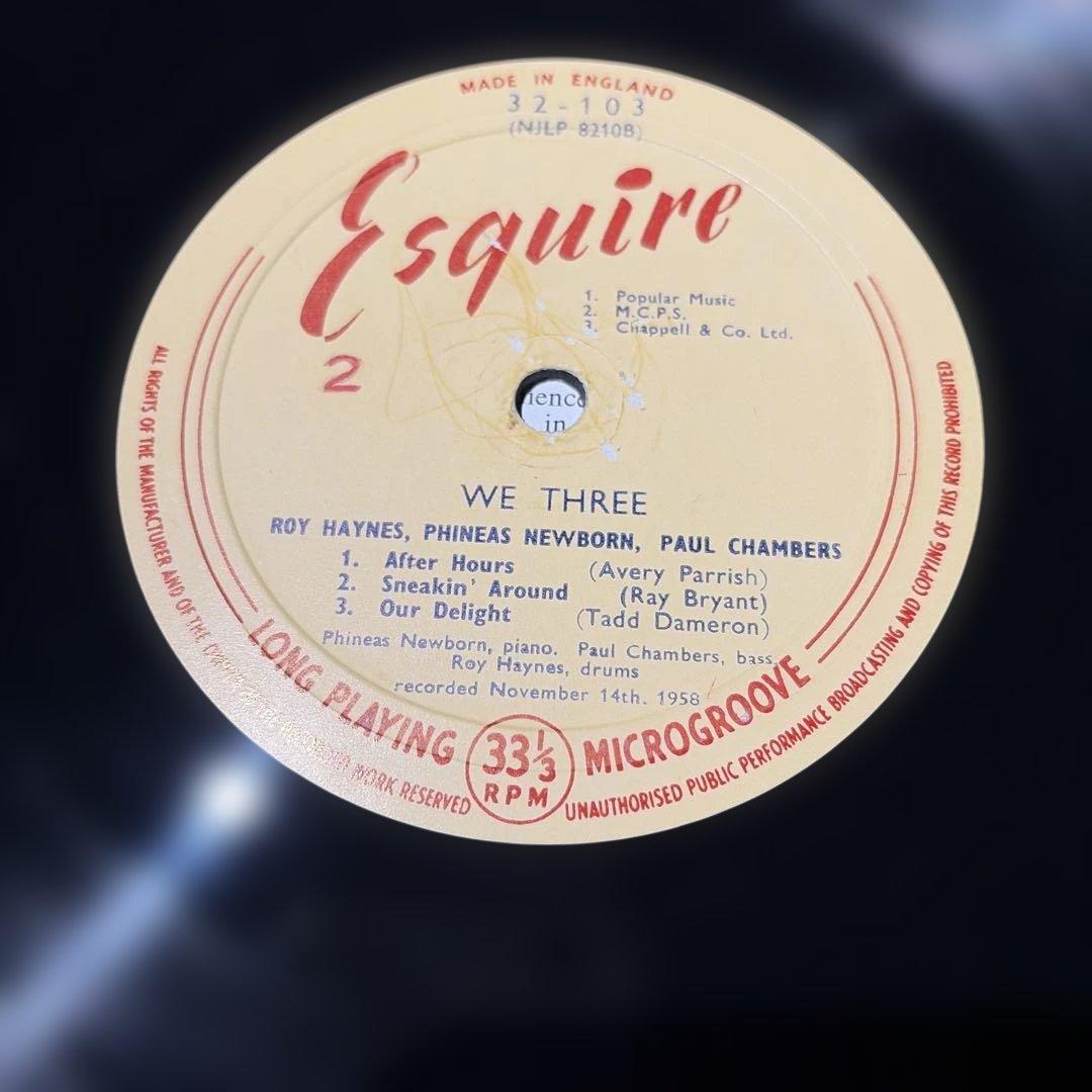 [レコード] Roy hayens we three LP esquire