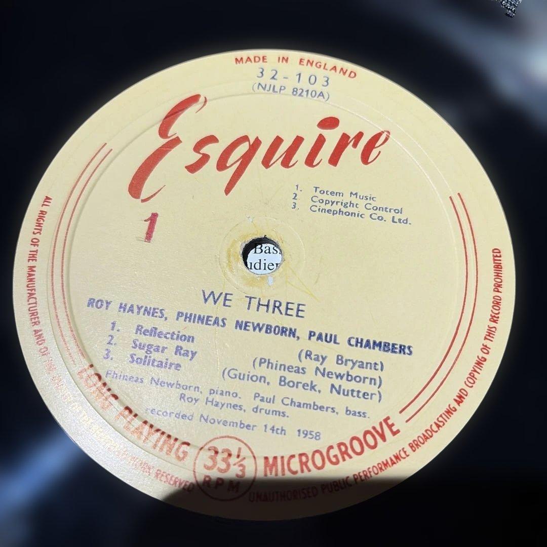 [レコード] Roy hayens we three LP esquire