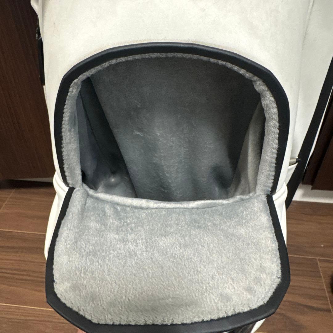 VESSEL Player 3.0 キャディバッグ ホワイト フード　カバー付き