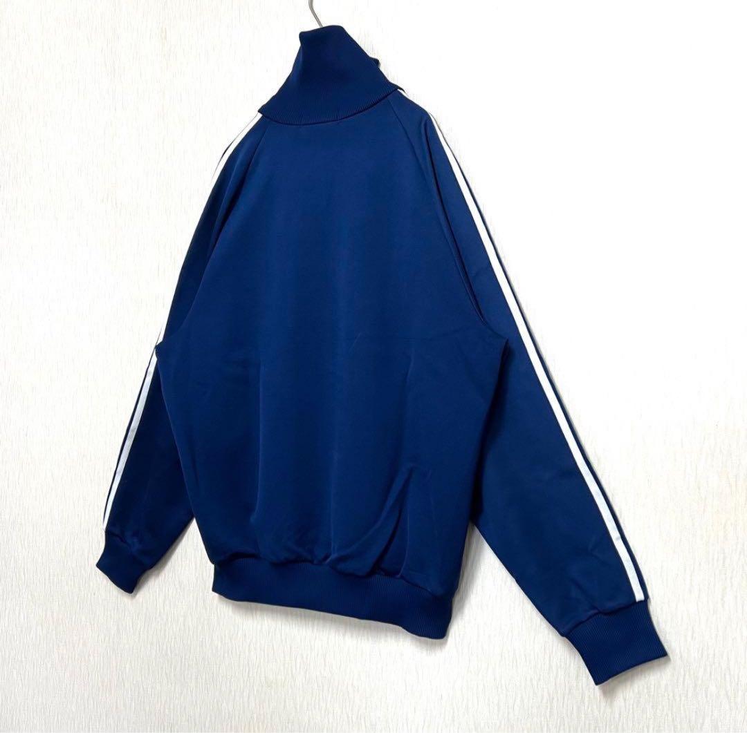 【超美品‼️】 adidasトラックジャケット ジャージ デサント 5号 紺 古着