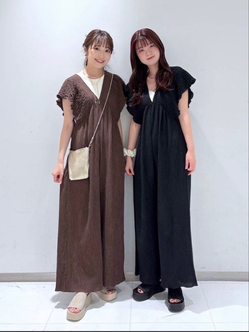 LOWRYS FARM ヨウリュウシャーリングサロペット M オールインワン